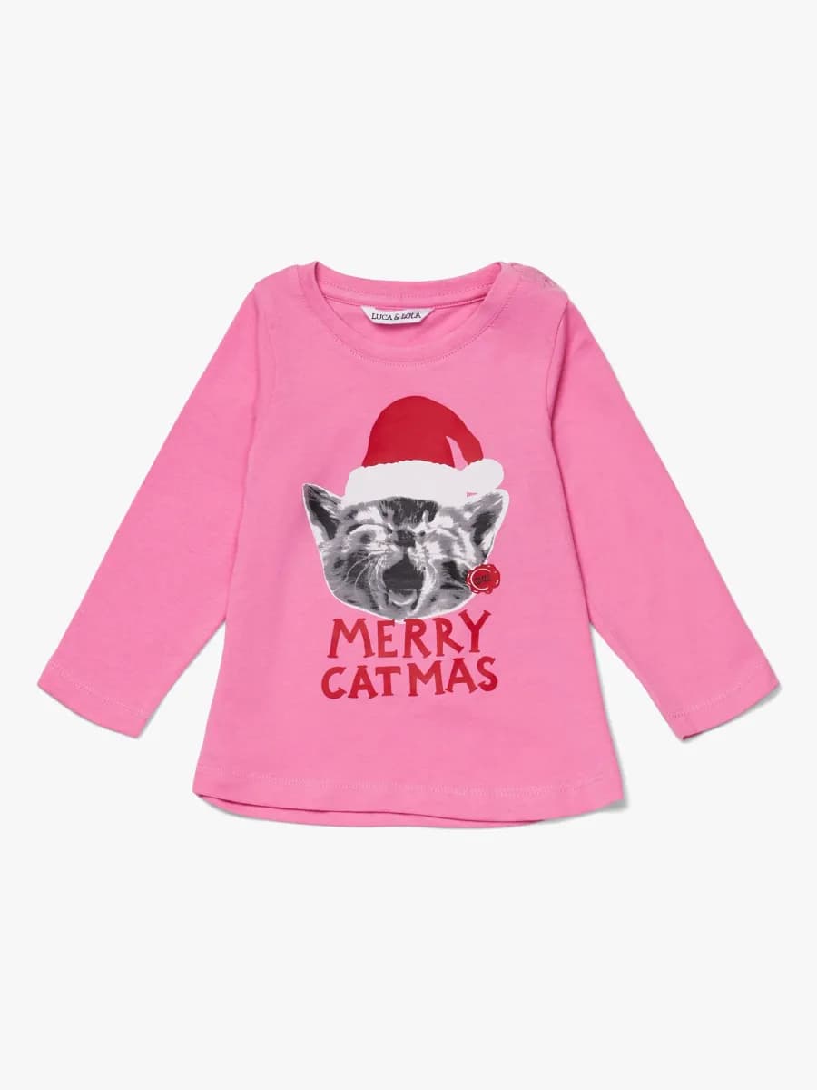 Luca &  Lola Baby Topp Merry Catbaby, Pink 56