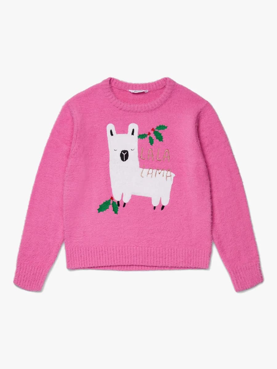 Luca &  Lola Dam Tröja Lalalama Gift, Pink XS-S
