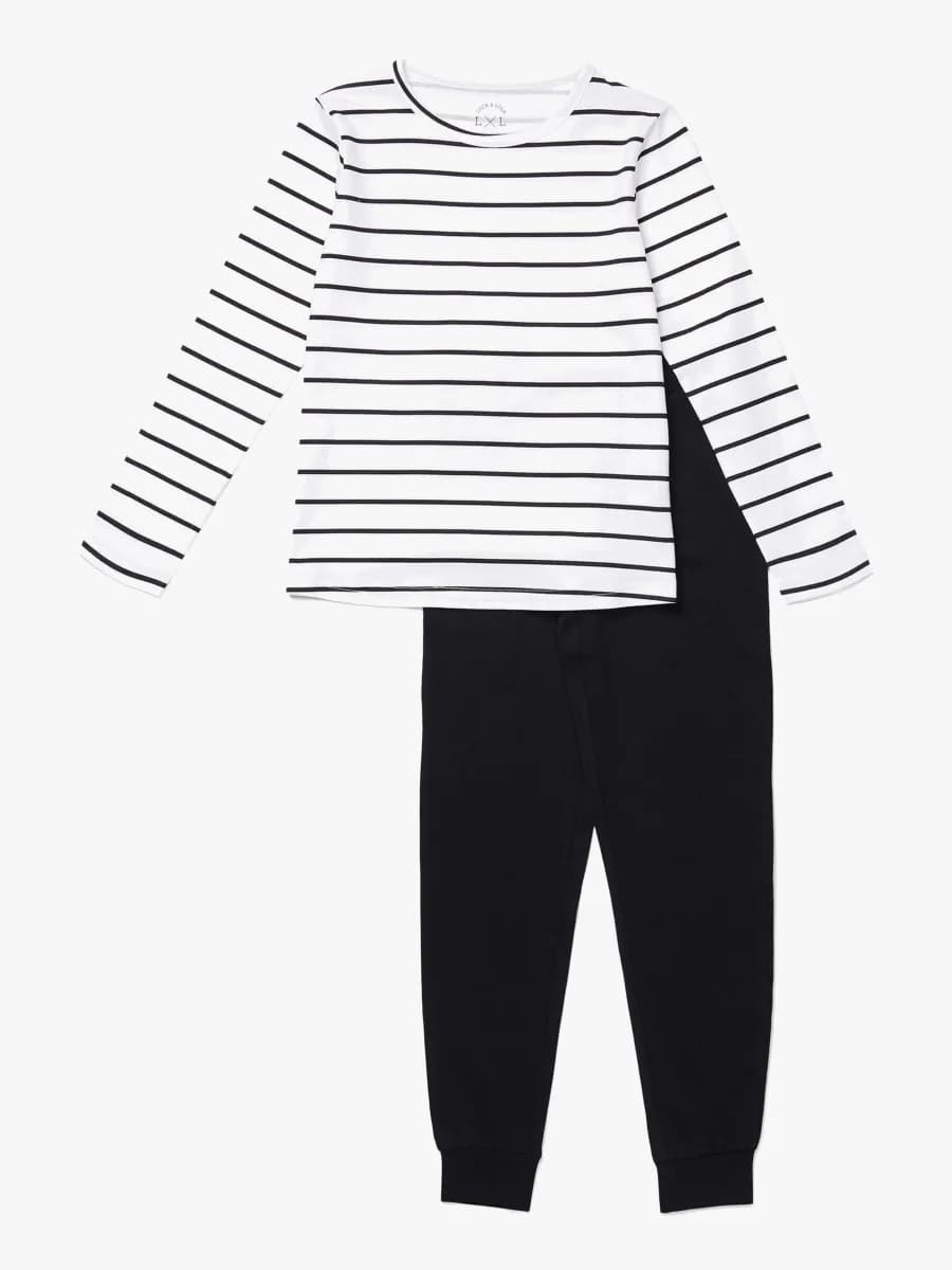 Luca &  Lola Emma Pyjamas, White Stripes 134-140