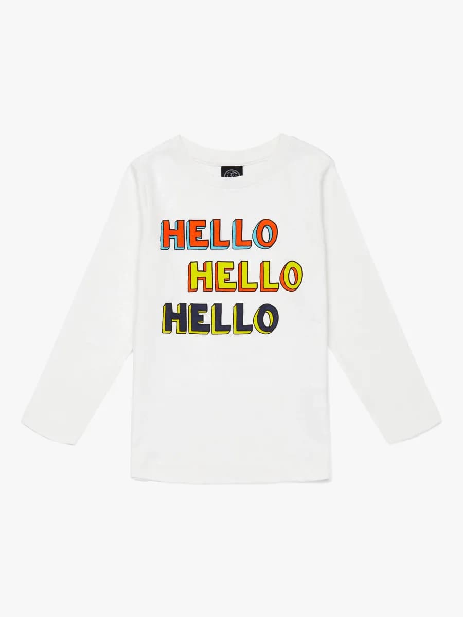 Luca &  Lola Gabriel Långärmad T-Shirt, Offwhite 98-104
