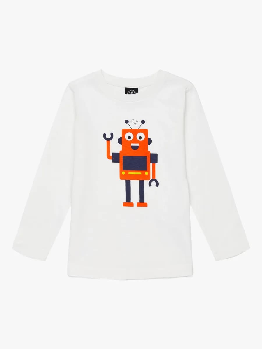 Luca &  Lola Gabriel Långärmad T-Shirt, White 80