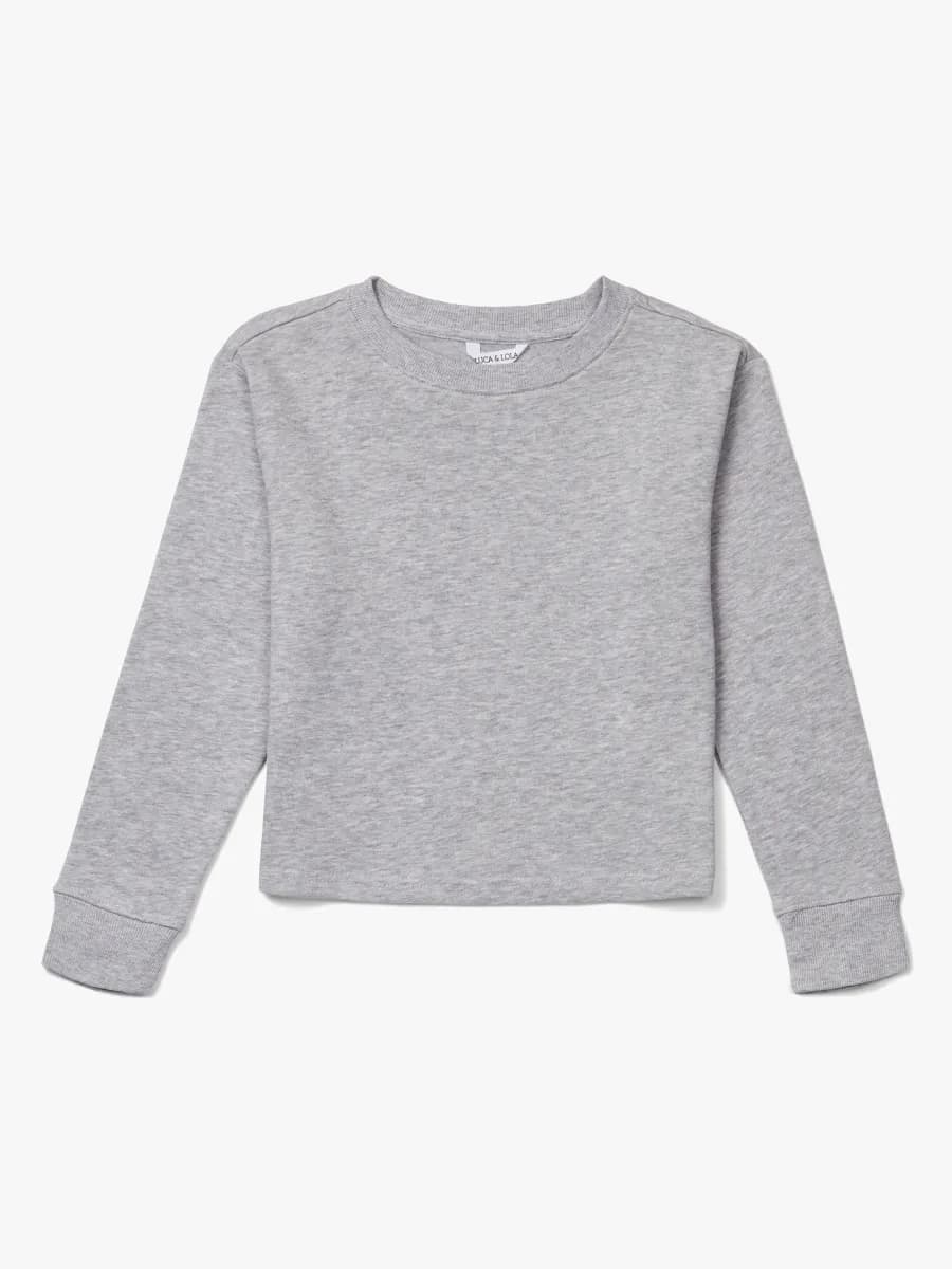 Luca &  Lola Hannah Tröja, Grey Melange 158-164