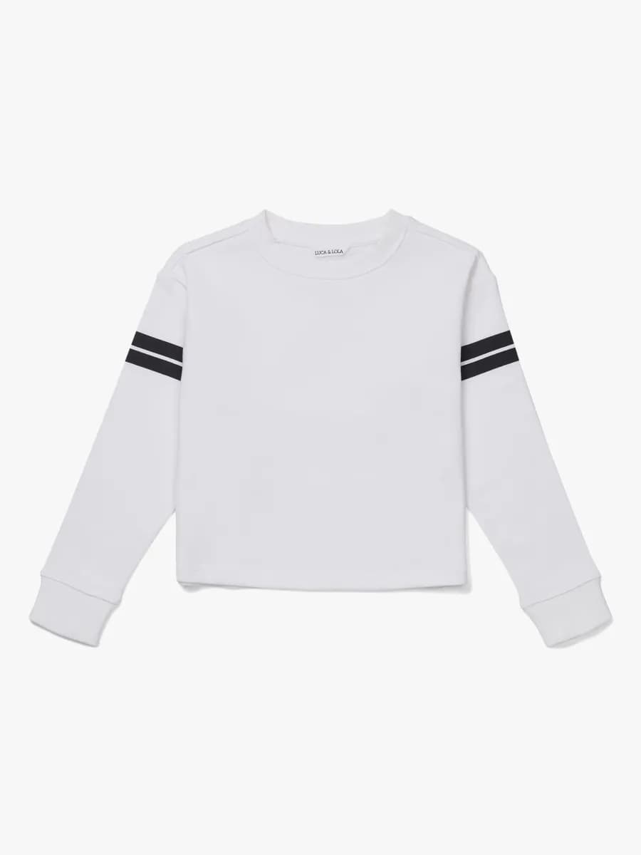 Luca &  Lola Hannah Tröja, White/Stripes 134-140