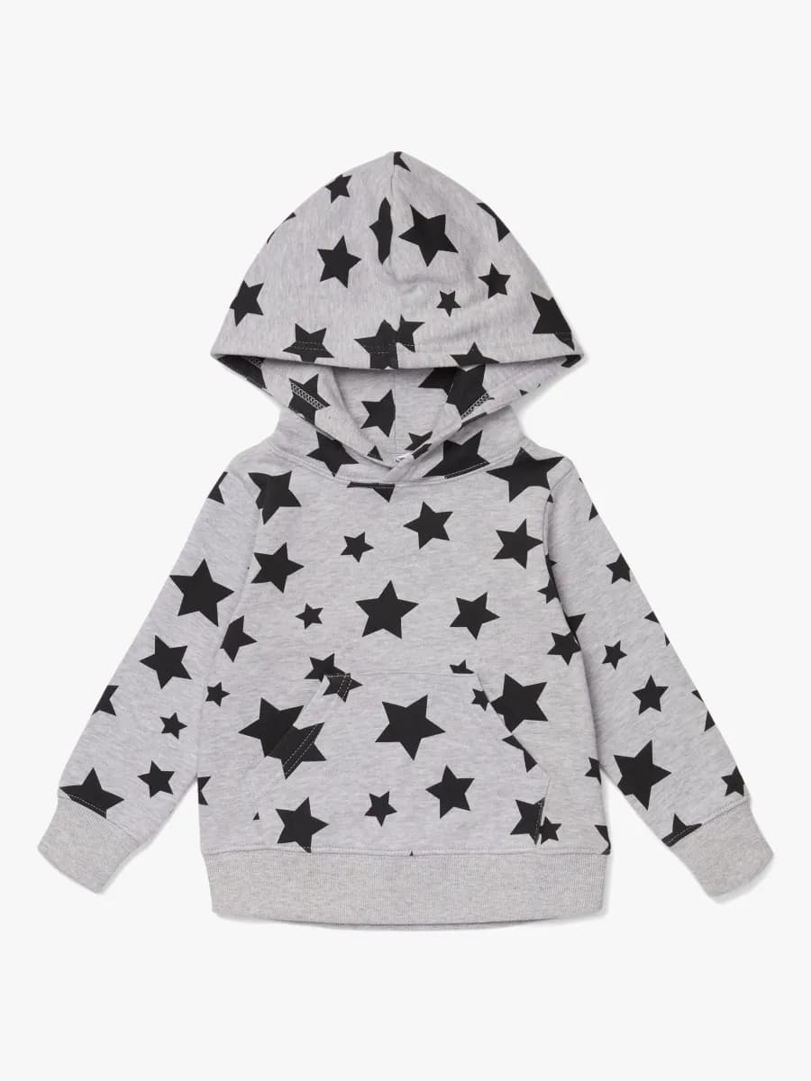 Luca &  Lola Igor Hoodie, Grey Melange/Stars 110-116