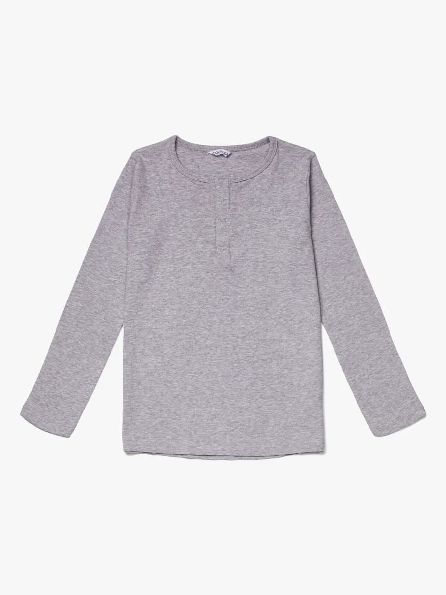 Luca &  Lola Jacopo Långärmad T-Shirt, Grey Melange 134-140