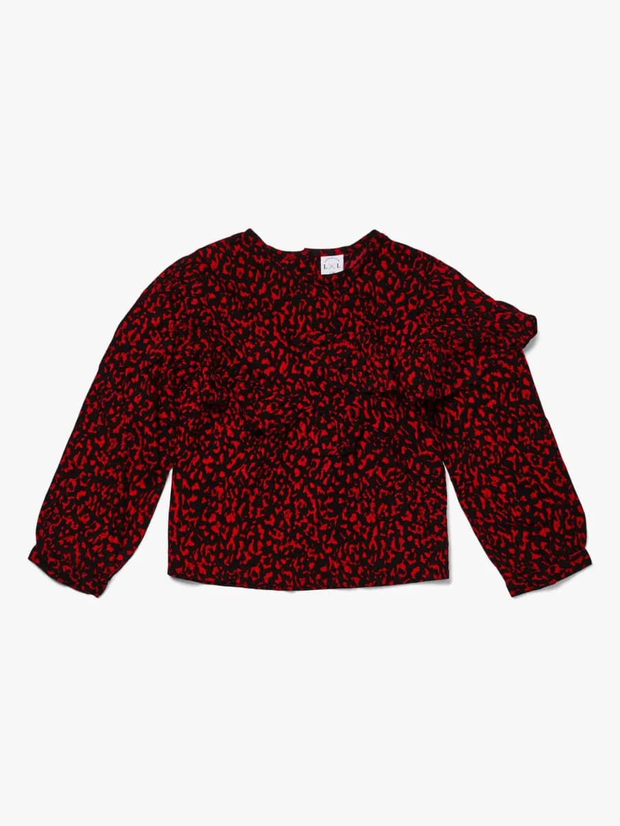 Luca &  Lola Marietta Blus, Red Leopard 104