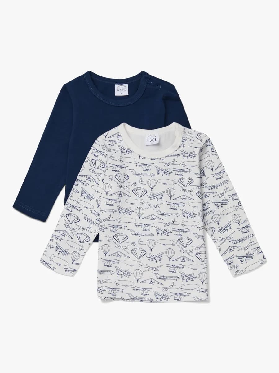 Luca &  Lola Montay Långärmad T-shirt 2-pack, White 62