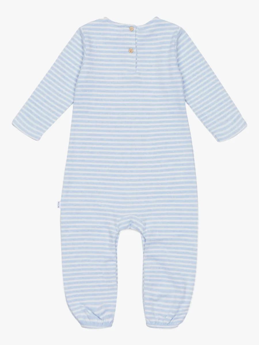 Luca &  Lola Natale Jumpsuit, Blue Stripes 80