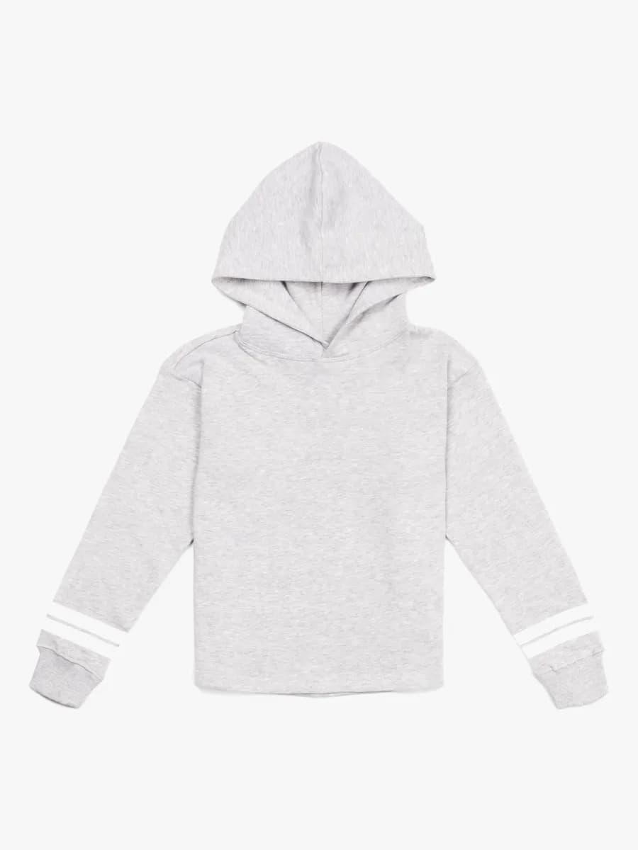 Luca &  Lola Nella Hoodie, Grey Melange/Stripes 134-140