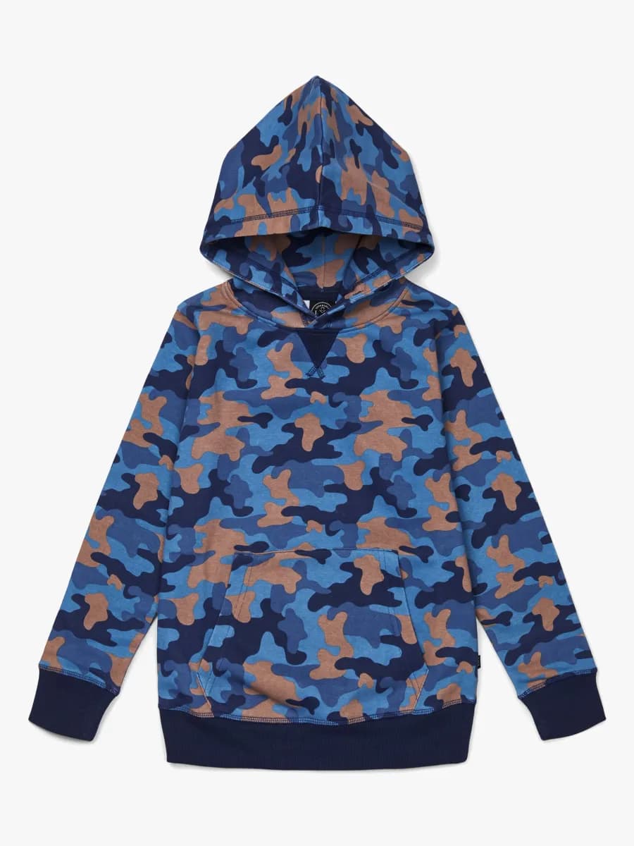 Luca &  Lola Rafaele Hoodie, Blue Camouflage 86-92