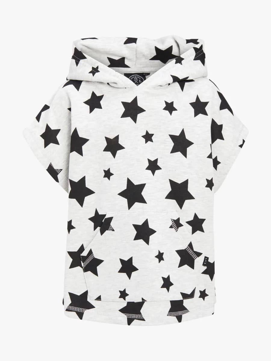 Luca &  Lola Rocolo Hoodie, Grey Melange/Stars 74