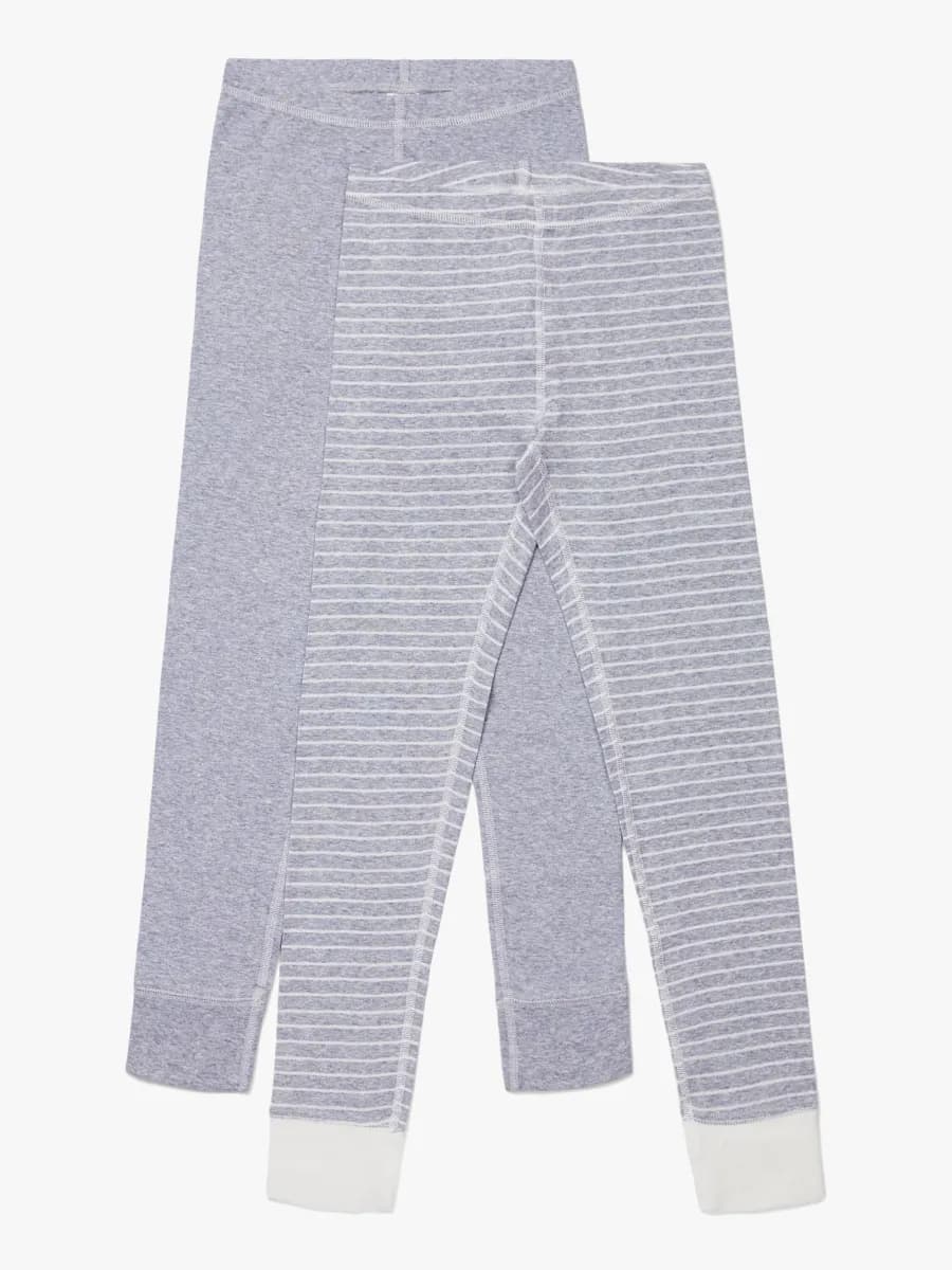Luca &  Lola Toto Långkalsong 2-pack, Grey/Stripes 134-140