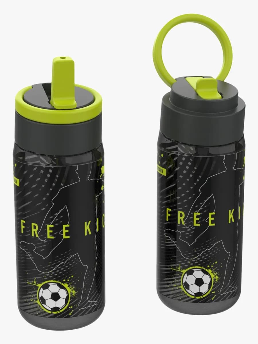 LunchBuddies Football Vattenflaska 500 ml, Black