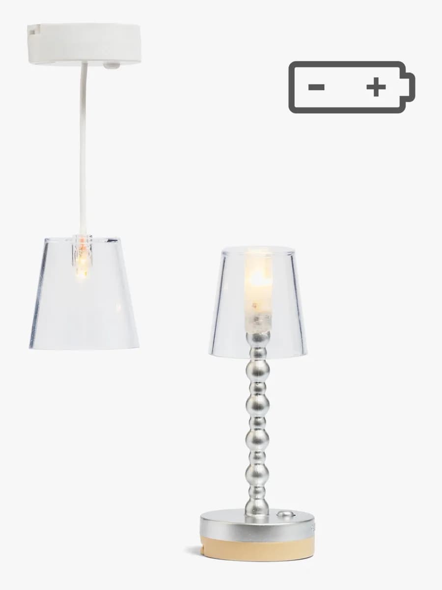 Lundby Dockhustillbehör Golvlampa och Taklampa, Barnrum
