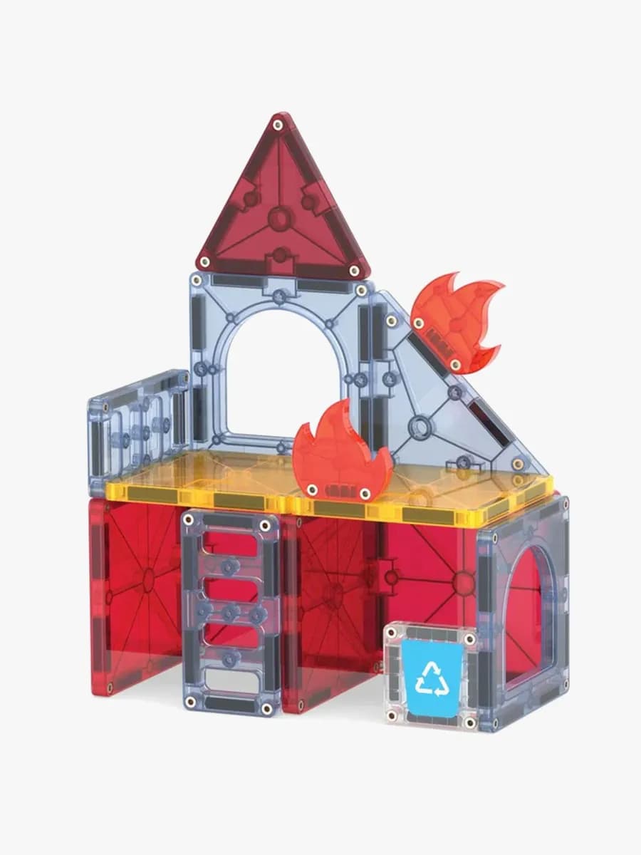 MAGNA-TILES Brandräddning Magnetiska Byggklossar 27 Delar
