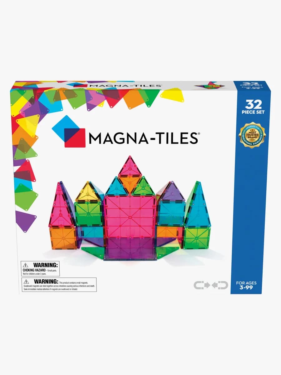 MAGNA-TILES Clear Colours Byggsats 32 Delar