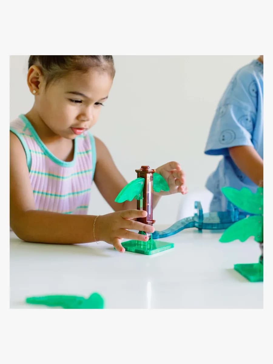 MAGNA-TILES Dinosaurievärld XL Byggsats 50 Delar