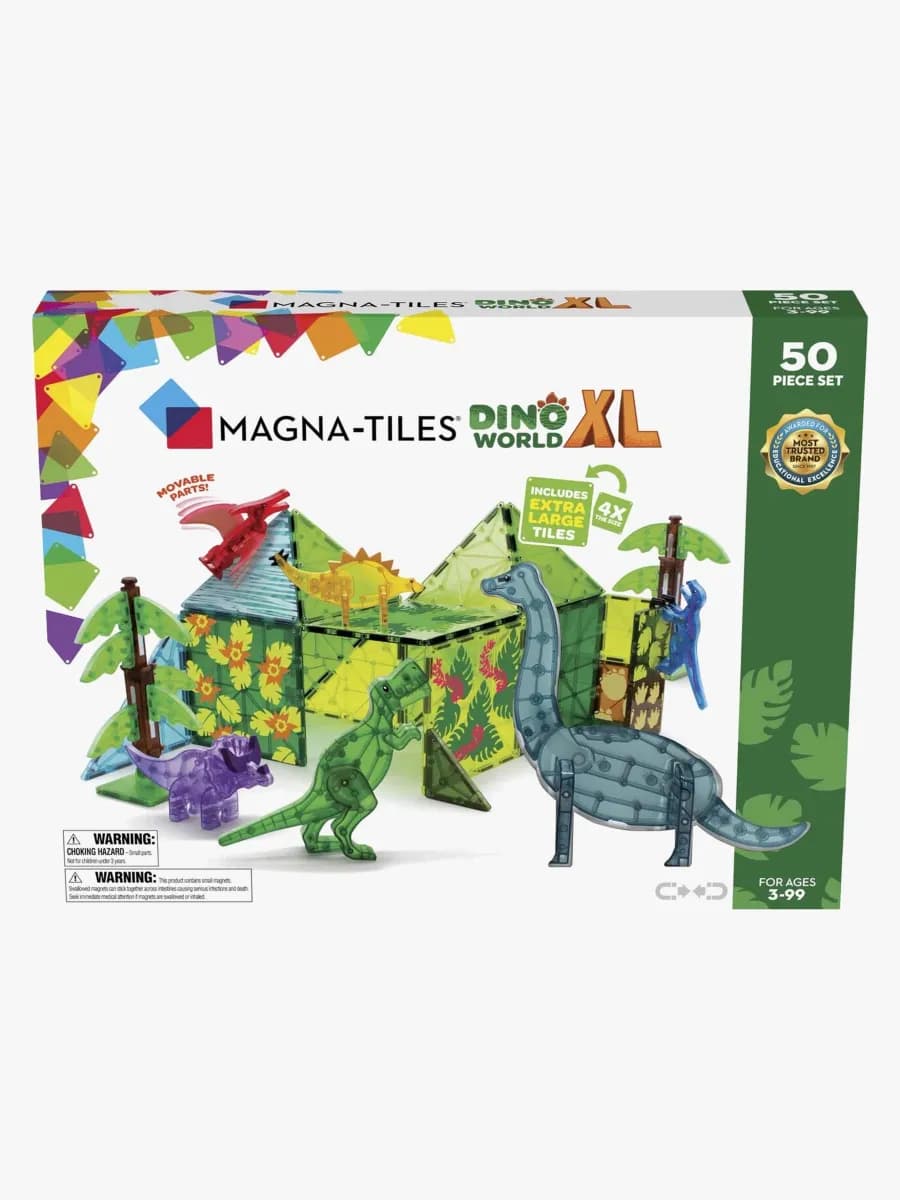 MAGNA-TILES Dinosaurievärld XL Byggsats 50 Delar