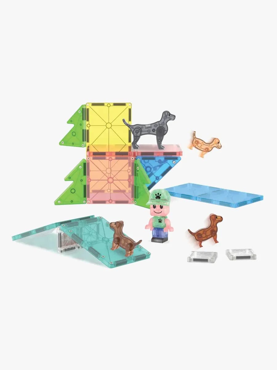 MAGNA-TILES Hundpark Magnetiska Byggklossar 27 Delar