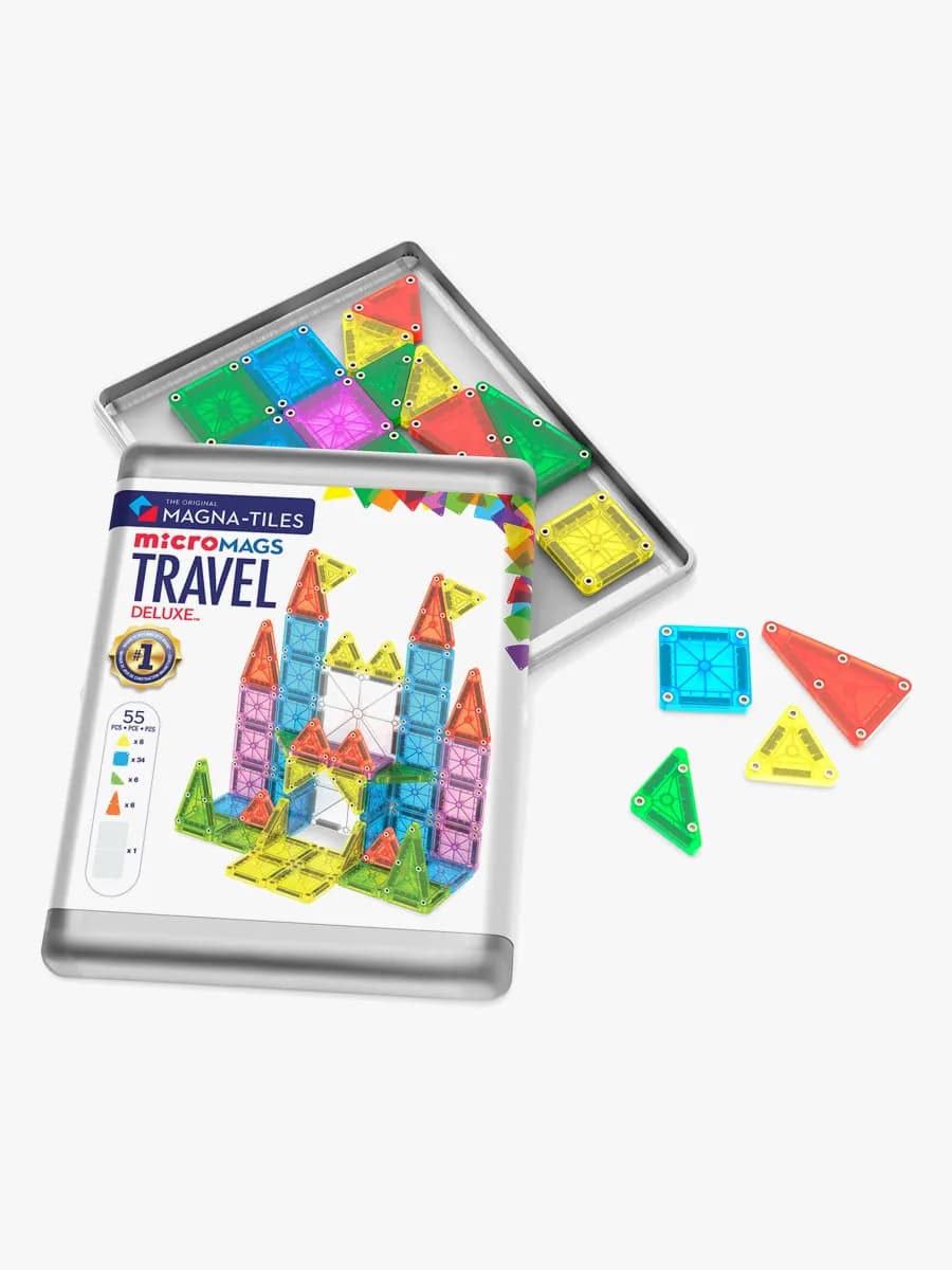 MAGNA-TILES MicroMAGS Deluxe Reses Byggsats 55 Delar