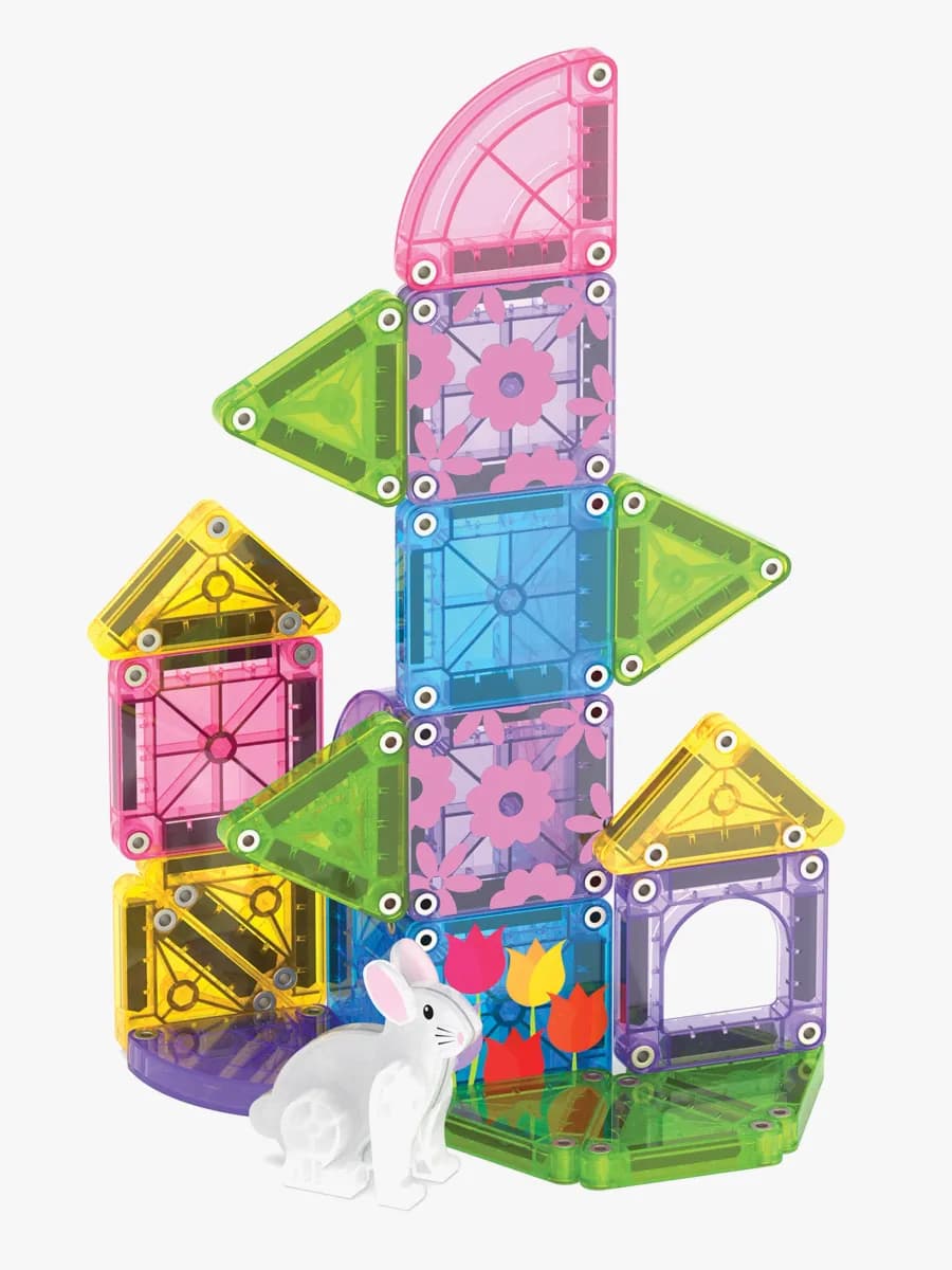 MAGNA-TILES MicroMAGS Reseset Spring Garden 24 Delar