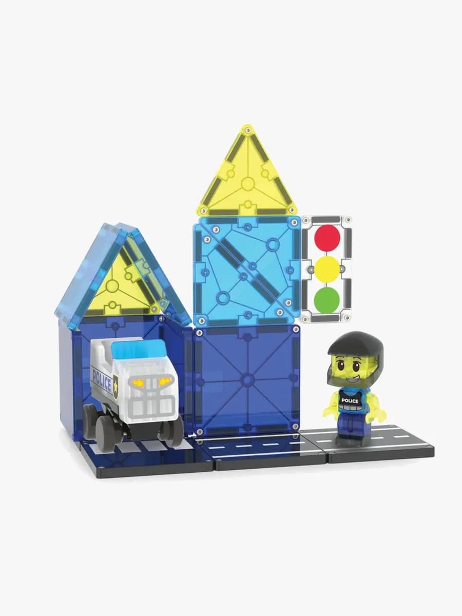 MAGNA-TILES Polispatrull Byggsats 20 Delar