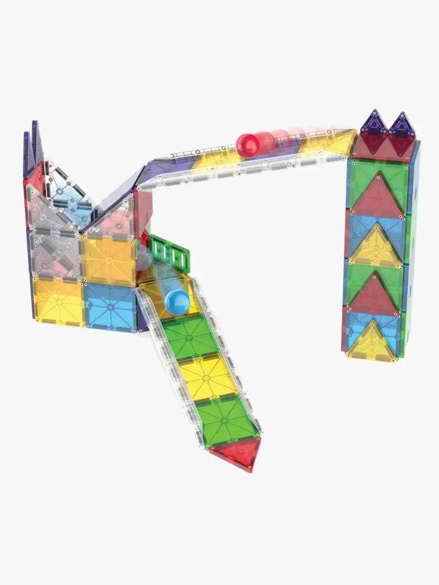 MAGNA-TILES Rail Racer Magnetiska Byggklossar 90 Delar