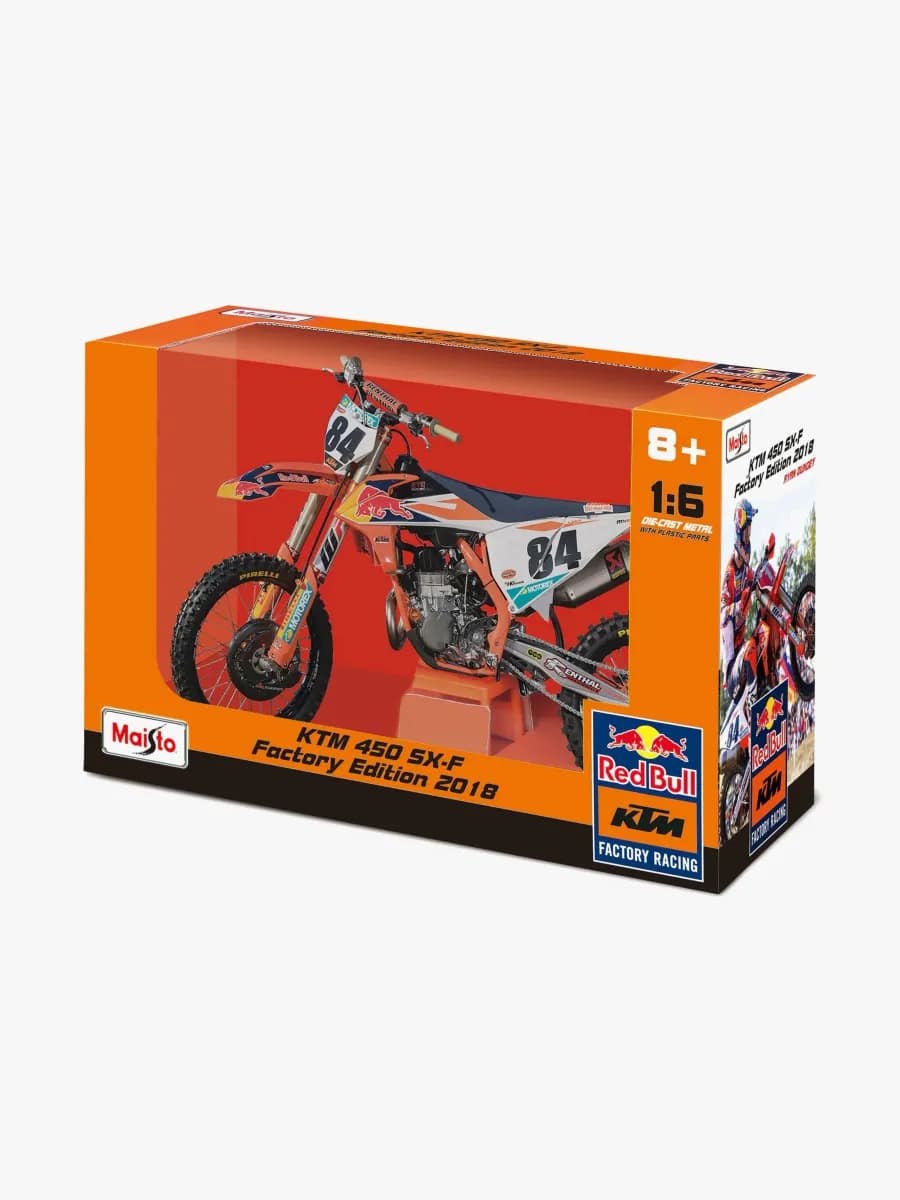 Maisto Red Bull KTM Supercross Sx450 2018 #84 Motocross 1:6