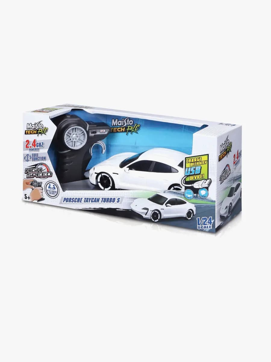 Maisto Tech Premium Porsche Taycan Turbo Radiostyrd Bil 1:24