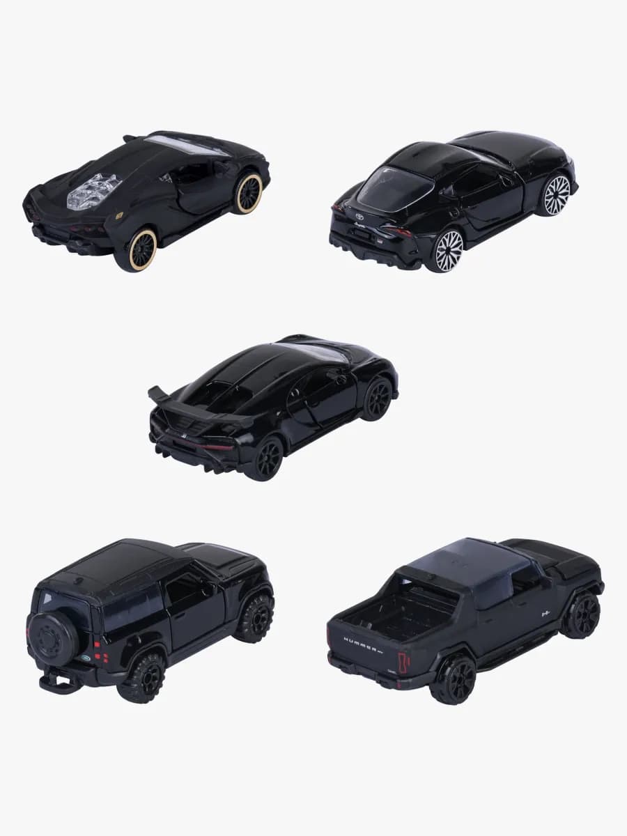 Majorette Bilar Presentförpackning 5-Pack, Svart