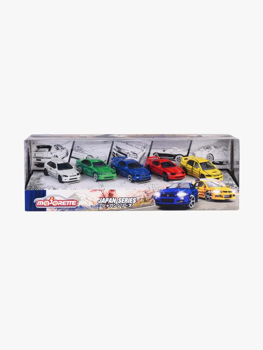 Majorette Japan Series Bilar Presentförpackning 5-Pack