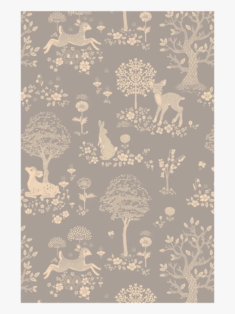 Majvillan Tapet Summer Fields, Dusty Blue