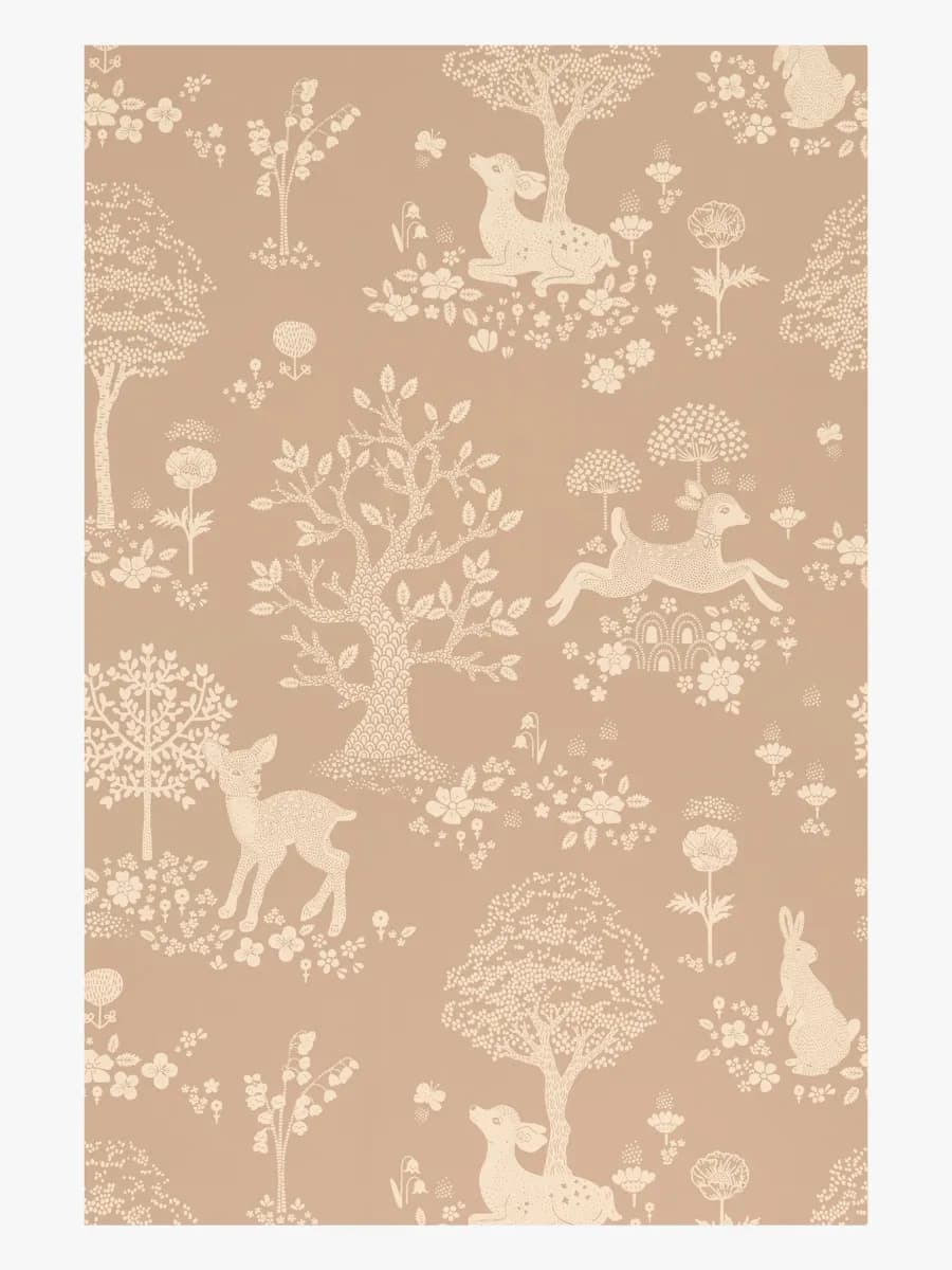 Majvillan Tapet Summer Fields, Soft Brown