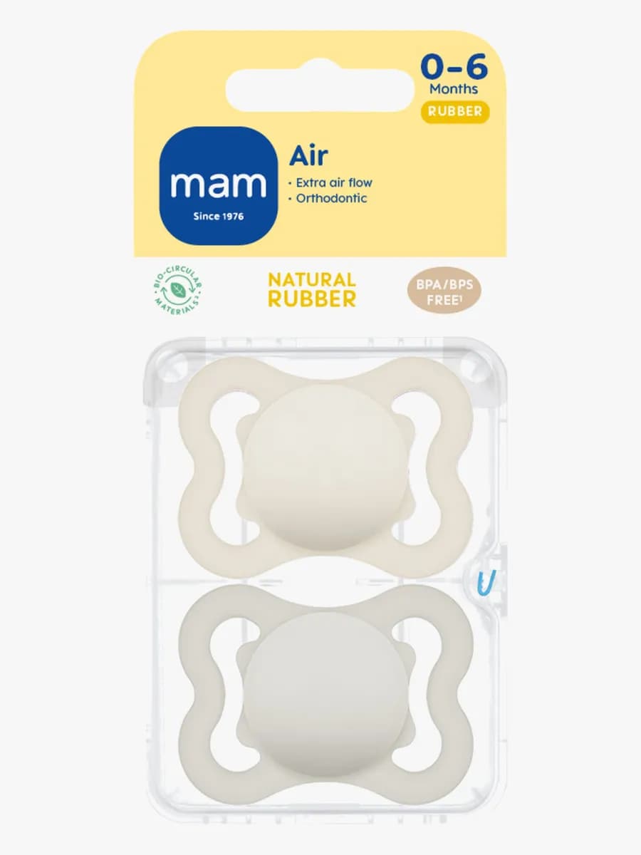 MAM Air Naturgummi Nappar 0-6m, Neutral