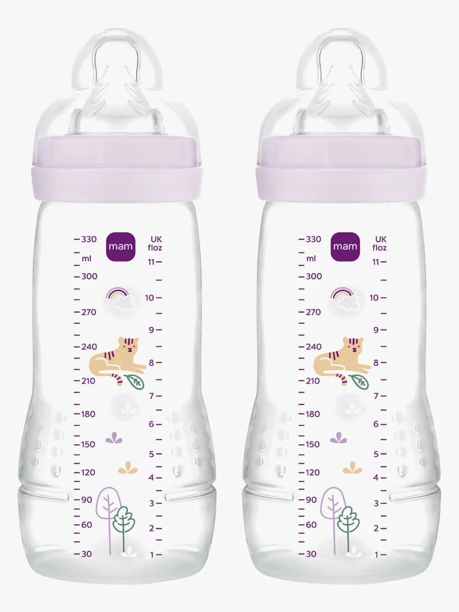 MAM Easy Active Nappflaska 330 ml 2-Pack, Pink
