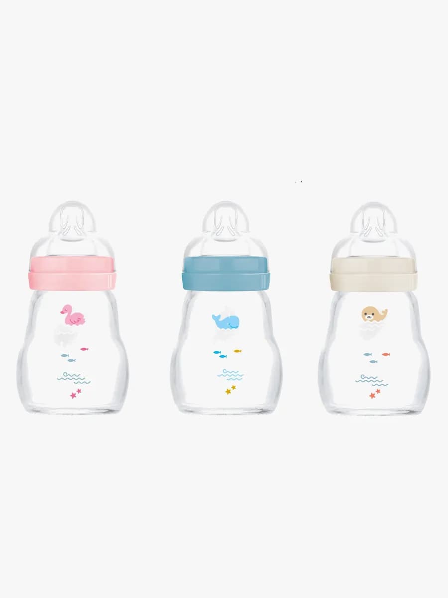 MAM Feel Good Nappflaska Glas 170 ml, Mix