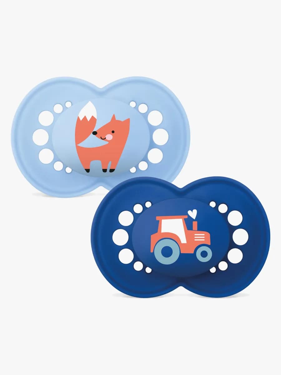 MAM Orginal Silikon Nappar 2-Pack 16-36m, Blå