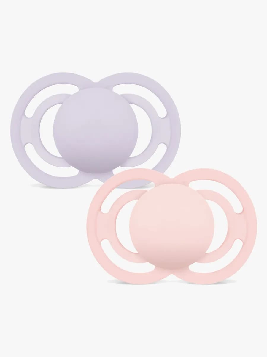 MAM Perfect Napp Silikon 2-Pack 6-16m, Rosa