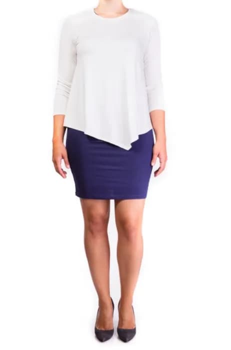 mama basics Amningsklänning med dubbla lager (Navy) (XS)