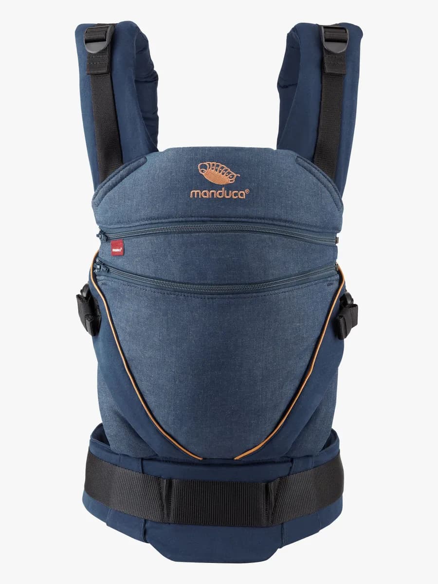 Manduca XT Cotton Bärsele, Denimblue-Toffee