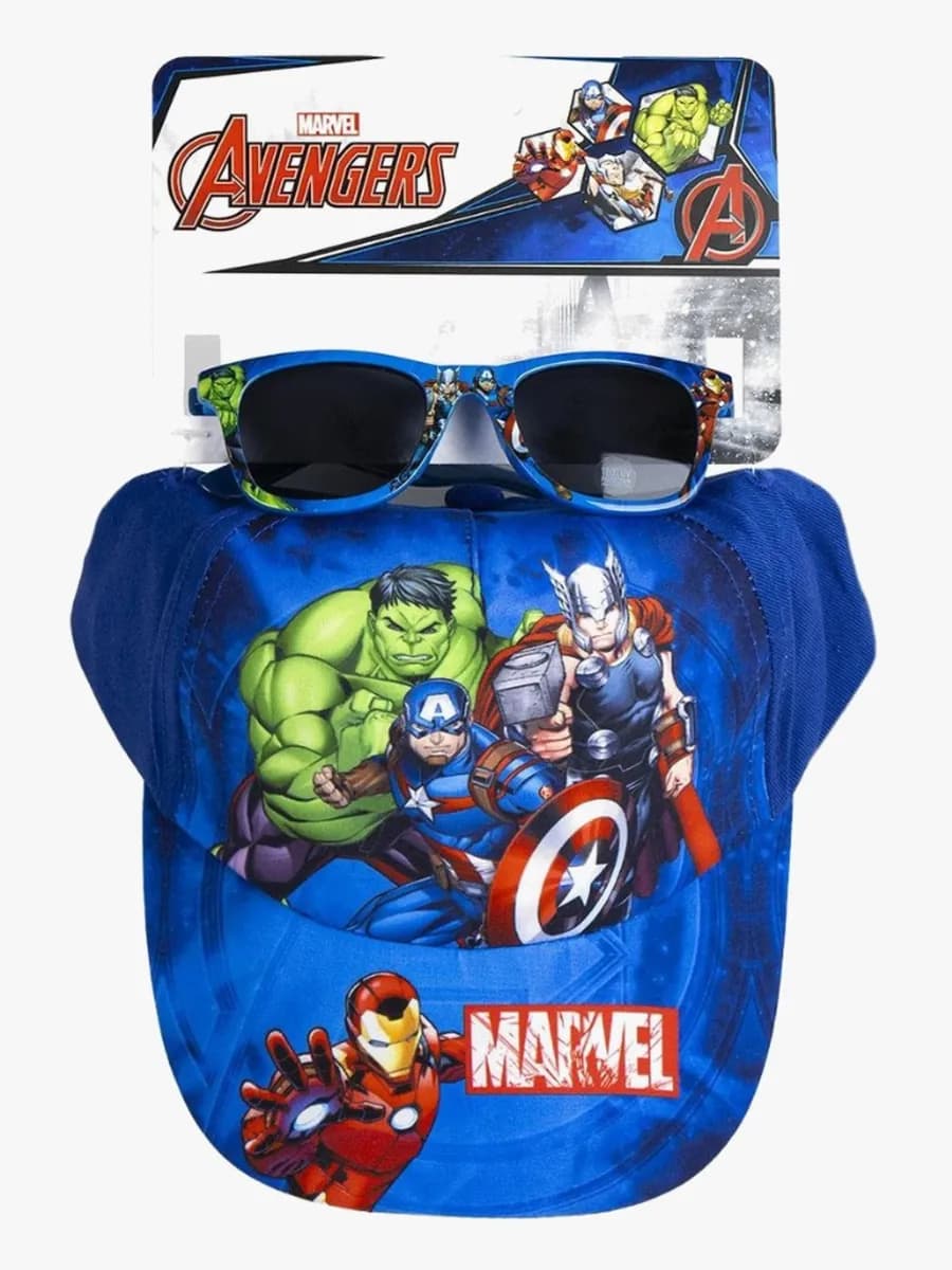 Marvel Avengers Keps &  Solglasögon, Blå