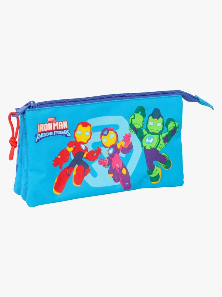 Marvel Iron Man Trippelpennfodral, Blå