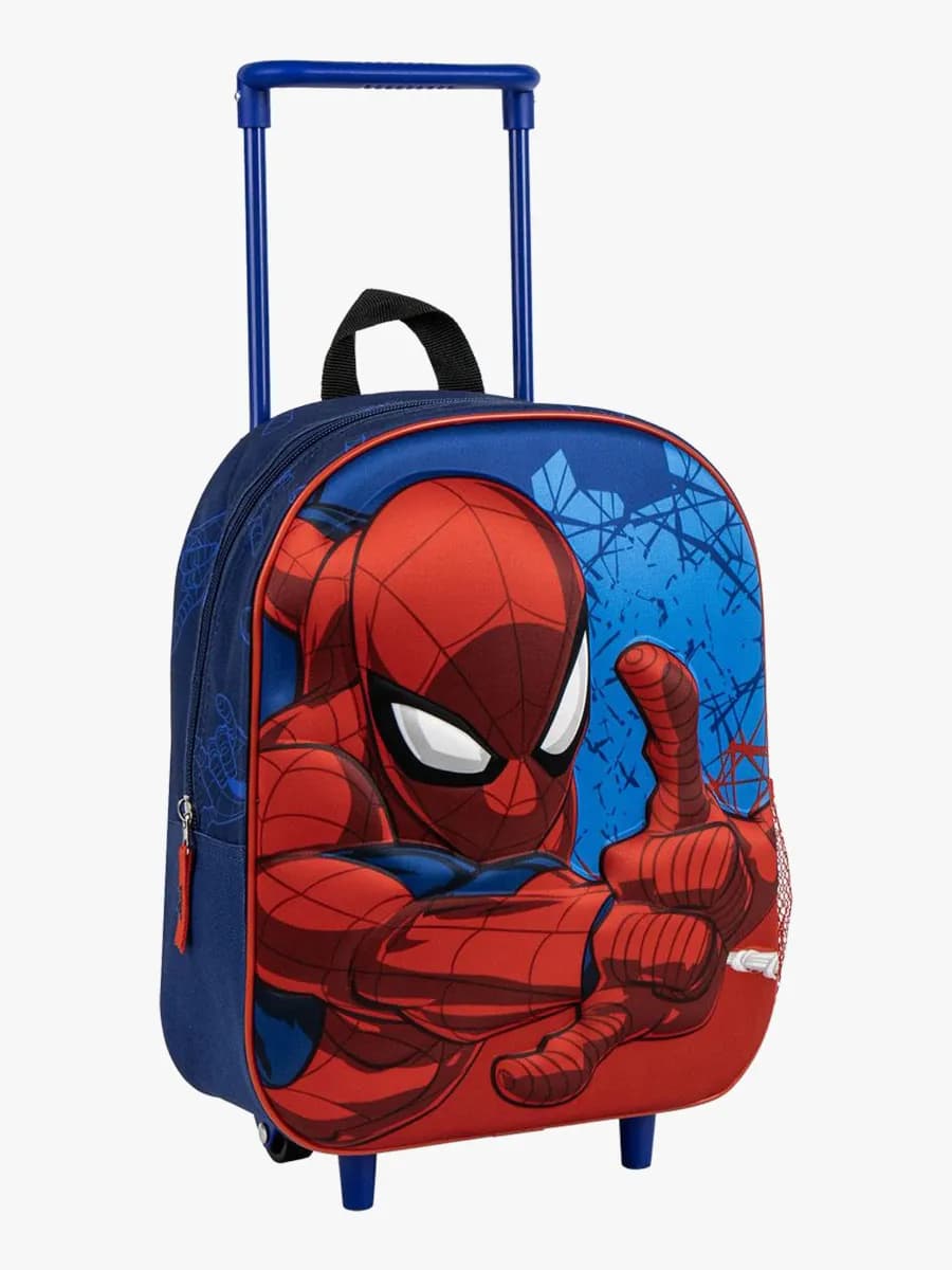 Marvel Spider-Man 3D Trolley Resväska, Blå