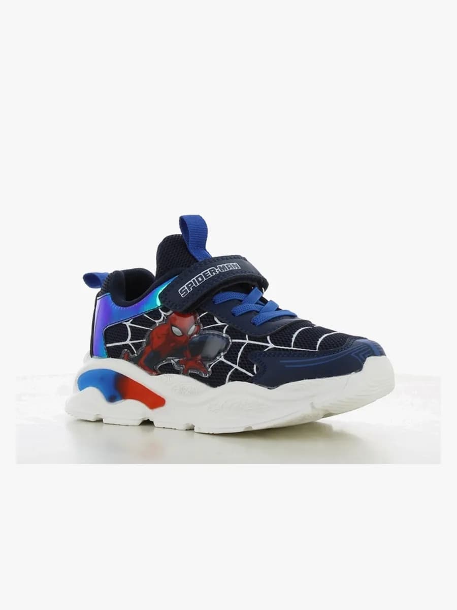 Marvel Spider-Man  Blinkande Sneakers, Navy/Cobalt Blue, 29