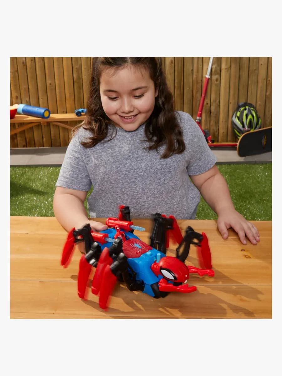 Marvel Spider-Man Crawl 'n Blast Spider Fordon med Figur