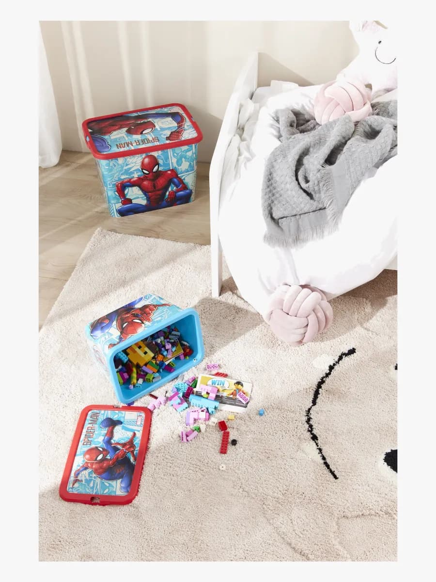 Marvel Spider-Man Förvaringsbox Set 7l &  23l, Förvaring Barnrum