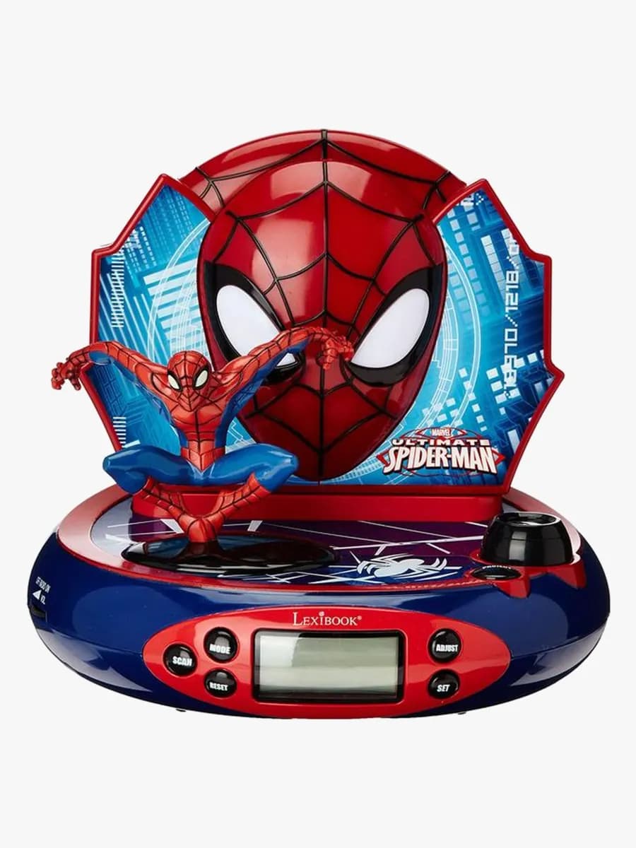 Marvel Spider-Man Klocka Med Projektor &  Ljud