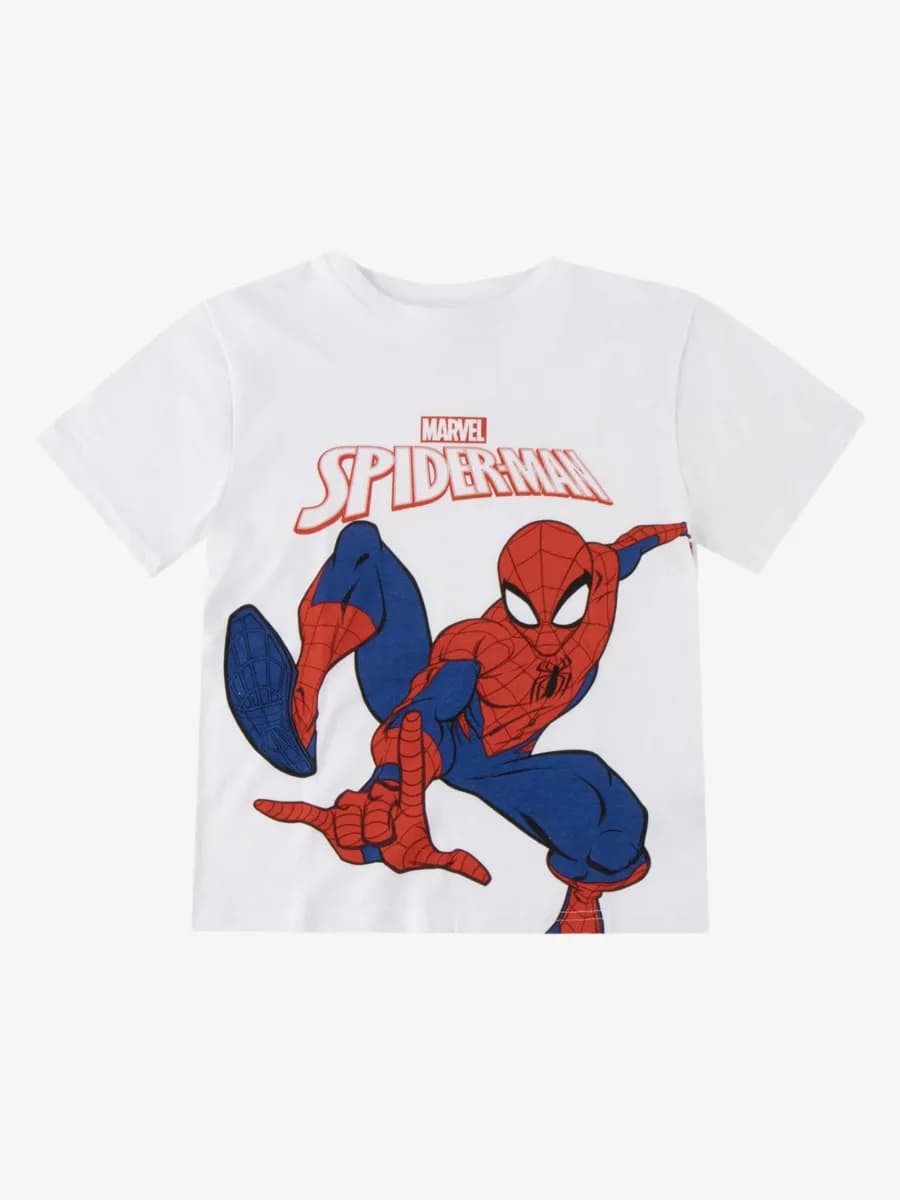 Marvel Spider-Man T-shirt, Vit, 116-122