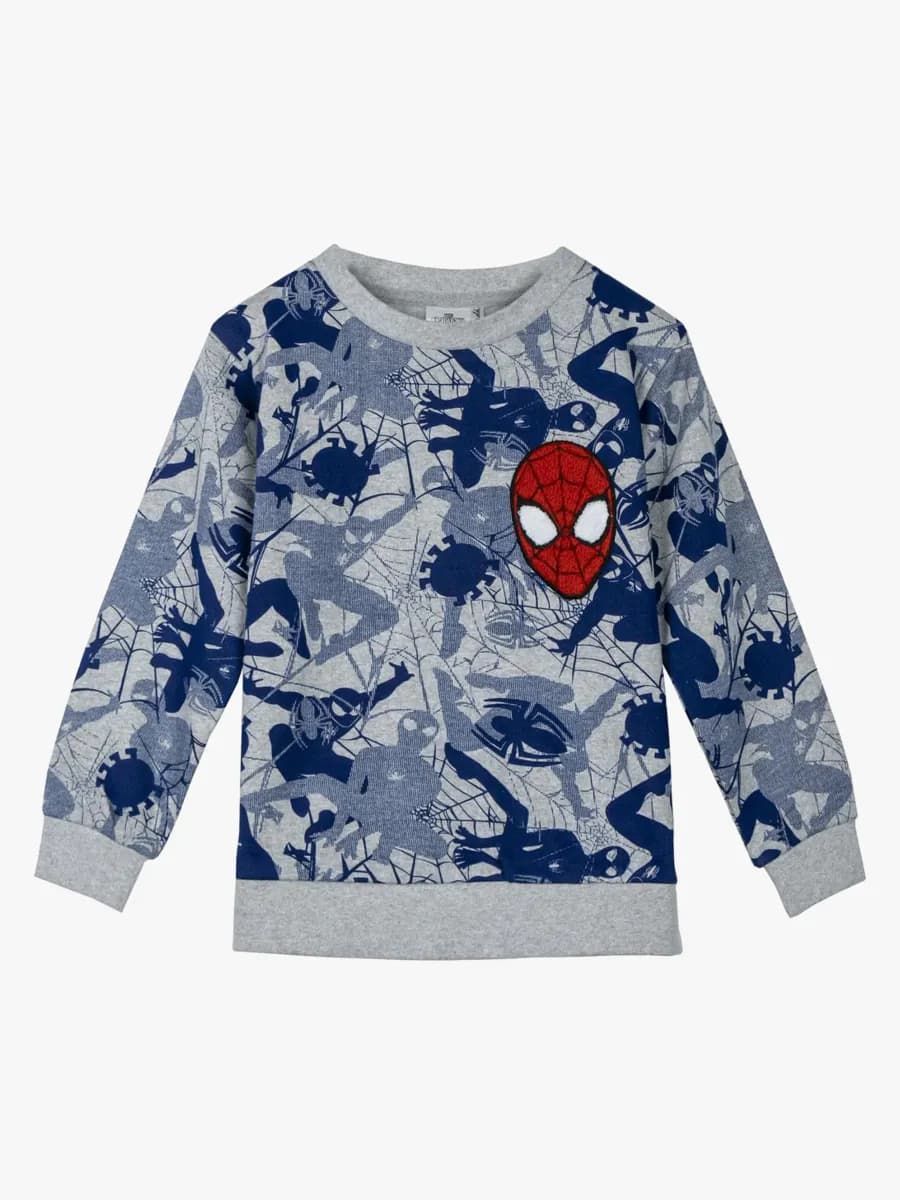 Marvel Spider-Man Tröja, Grå/Blå, 4 år