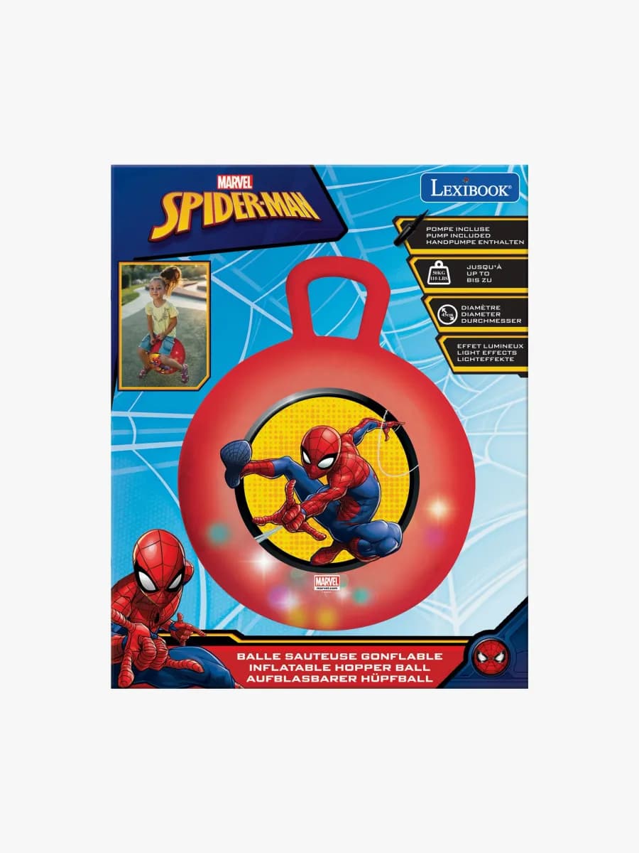 Marvel Spider-Man Uppblåsbar Hoppboll med Ljuseffekt